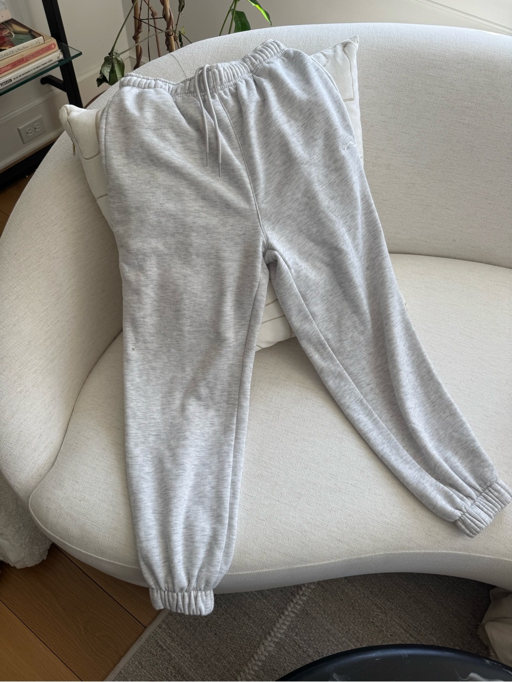 Slazenger Light Gray Women's Sweatpants with Elastic Waist